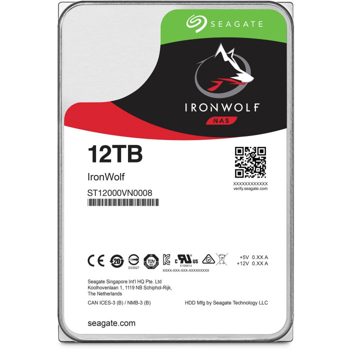 Жорсткий диск Seagate IronWolf 12 TB (ST12000VN0008)