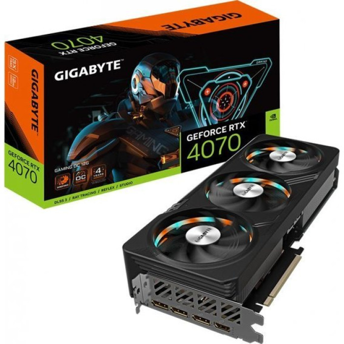 Відеокарта GIGABYTE GeForce RTX 4070 GAMING OC 12G (GV-N4070GAMING OC-12GD)
