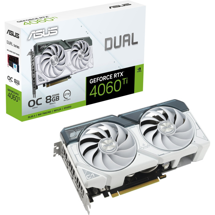 Відеокарта ASUS DUAL-RTX4060ti-O8G-WHITE