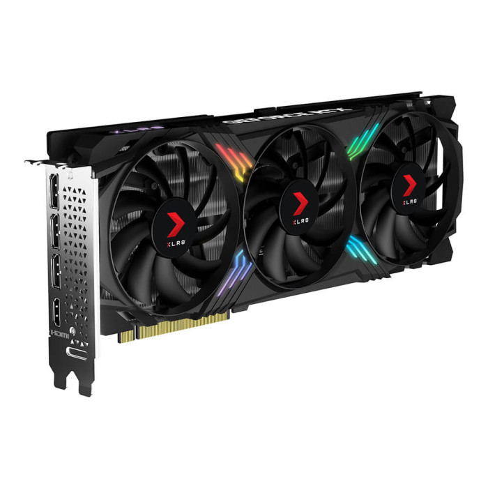 Відеокарта PNY GeForce RTX 4070 12GB XLR8 Gaming VERTO EPIC-X RGB Triple Fan DLSS 3 (VCG407012TFXXPB1)