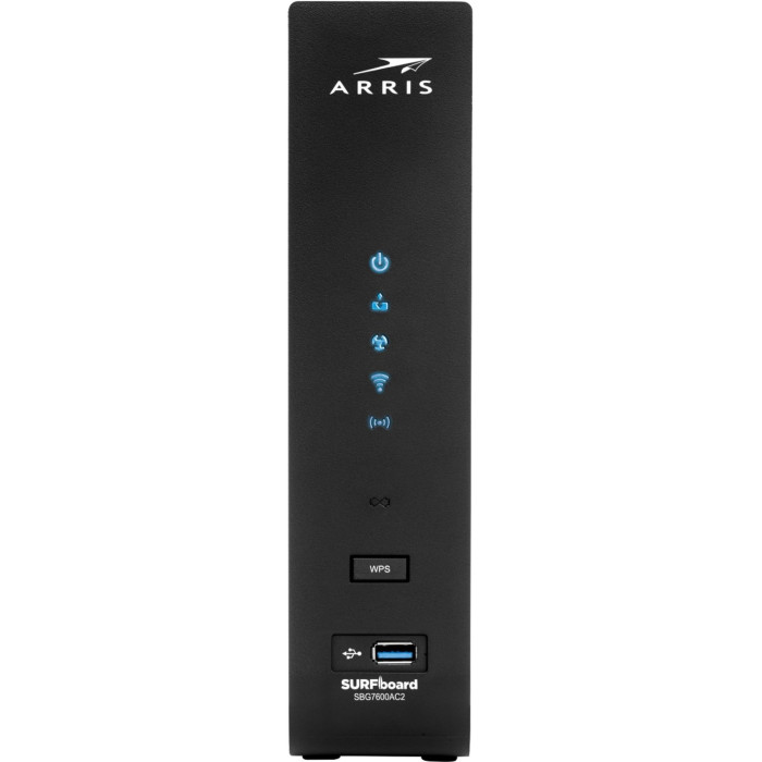 ARRIS SURFboard SBG7600AC2 DOCSIS 3.0 Cable Modem & AC2350 Wi-Fi Router Four 1 Gbps Ports , 800 Mbps Max Internet Speeds