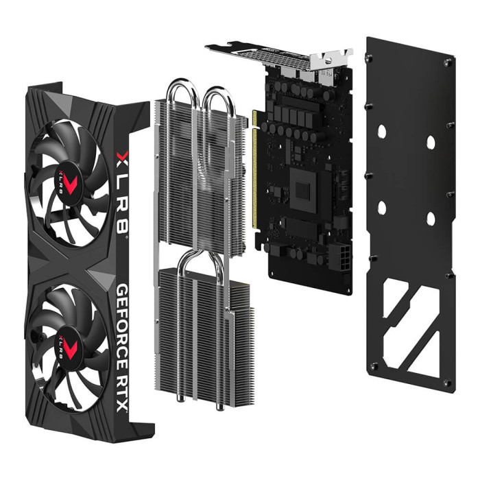 PNY GeForce RTX 4060 Ti 8GB OC XLR8 Gaming VERTO Dual Fan (VCG4060T8DFXPB1-O)