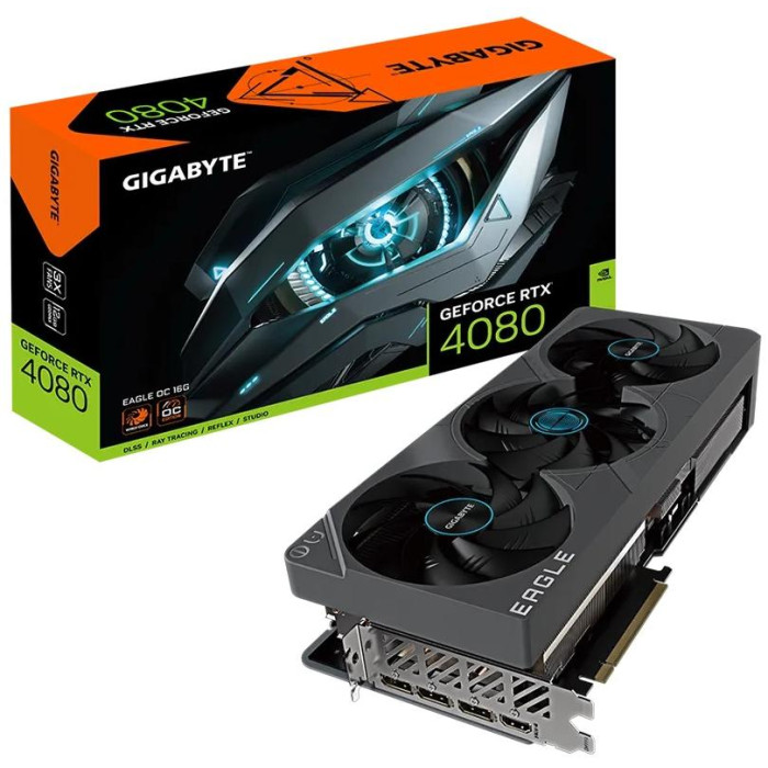 Відеокарта GIGABYTE GeForce RTX 4080 16GB EAGLE OC (GV-N4080EAGLE OC-16GD)