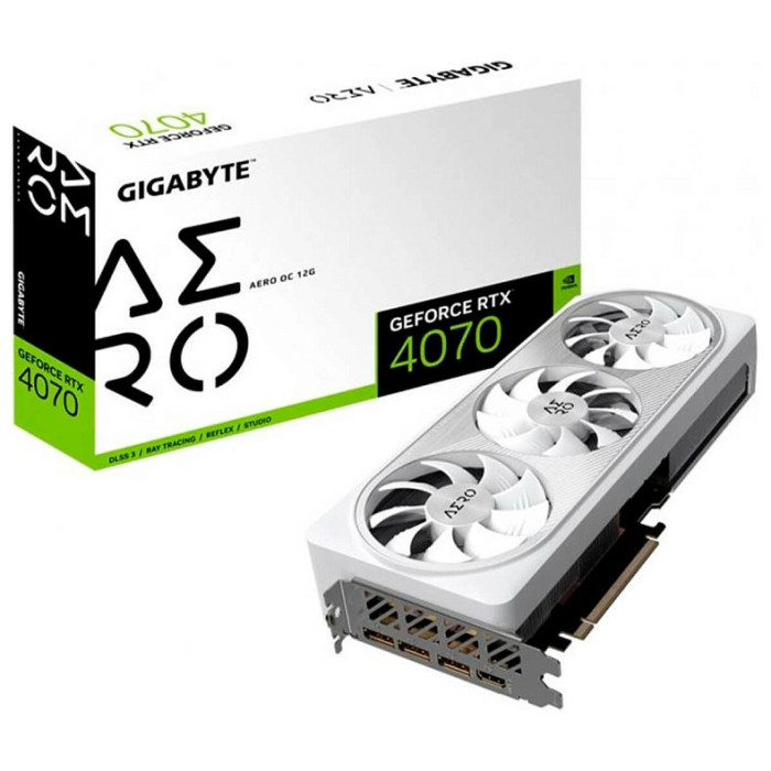 Відеокарта GIGABYTE GeForce RTX 4070 AERO OC 12G (GV-N4070AERO OC-12GD)