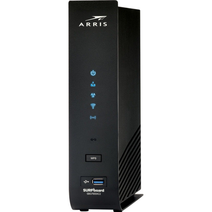 ARRIS SURFboard SBG7600AC2 DOCSIS 3.0 Cable Modem & AC2350 Wi-Fi Router Four 1 Gbps Ports , 800 Mbps Max Internet Speeds