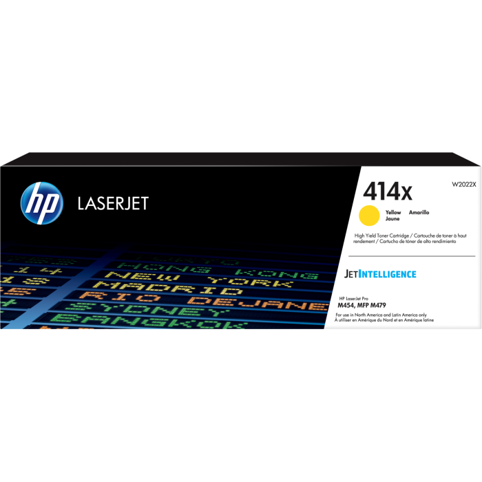 Лазерний картридж HP 414X Yellow (W2022X)