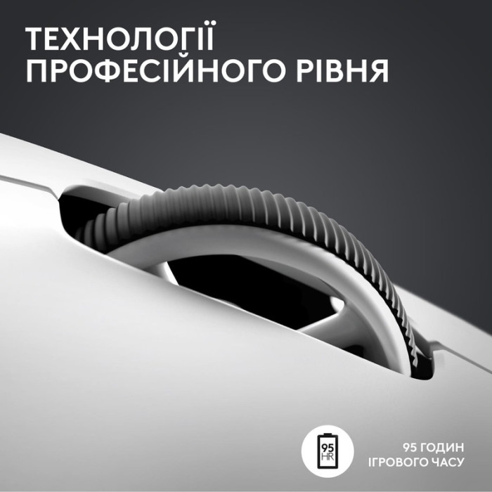 Миша Logitech G Pro X Superlight 2 Lightspeed Wireless White (910-006638)