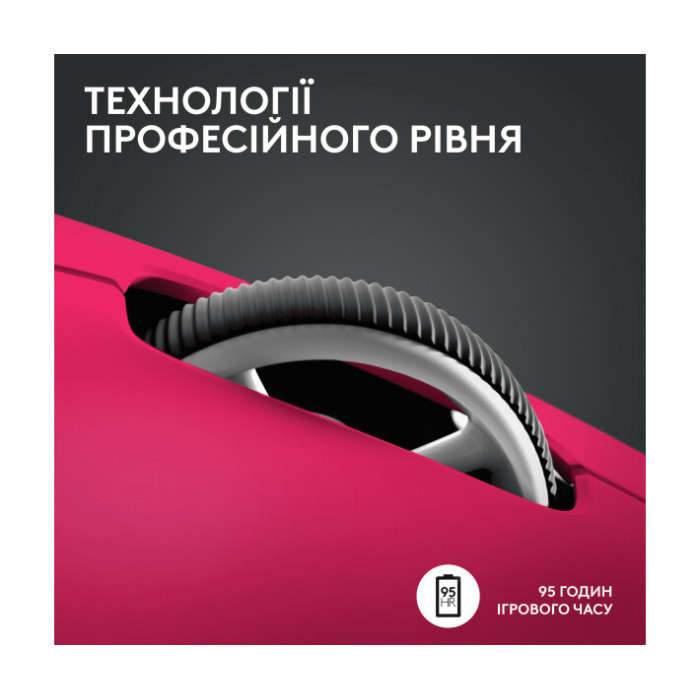 Миша Logitech G Pro X Superlight 2 Lightspeed Wireless Magenta (910-006797)