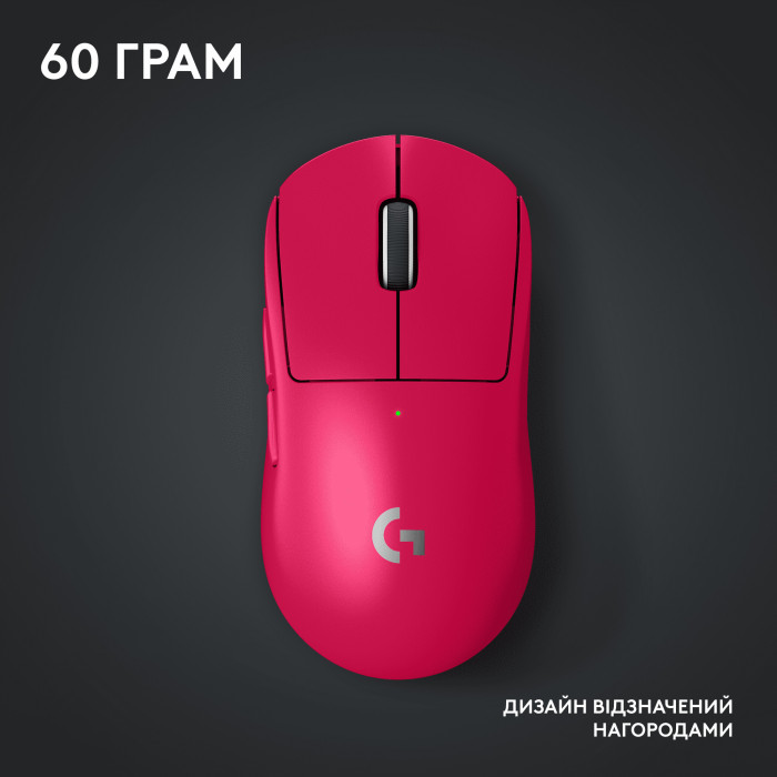 Миша Logitech G Pro X Superlight 2 Lightspeed Wireless Magenta (910-006797)