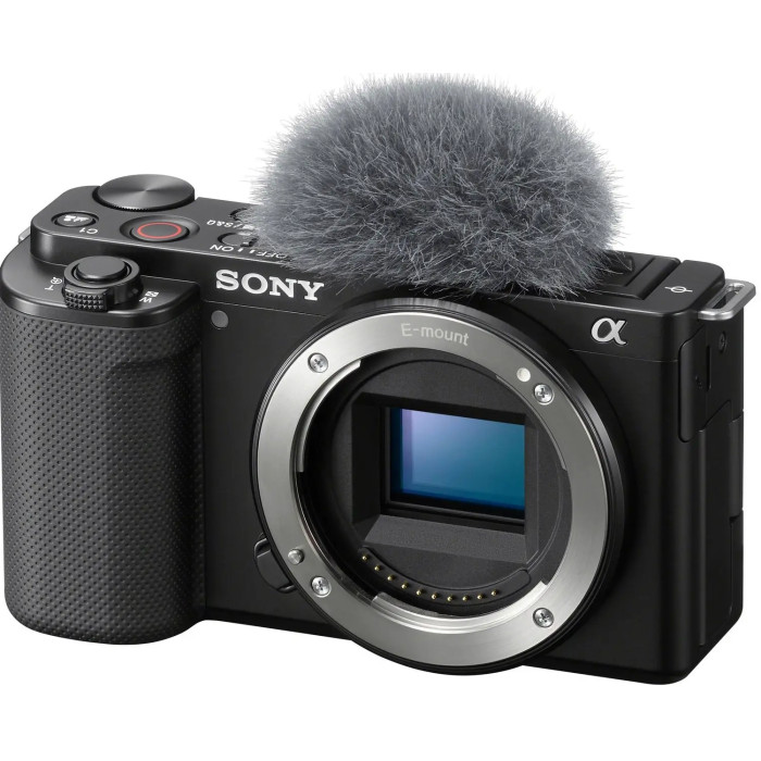 Компактний фотоапарат зі змінним об'єктивом Sony ZV-E10 body Black (ILCZVE10B.CEC)