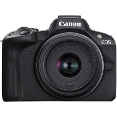 Бездзеркальний фотоапарат Canon EOS R50 kit RF-S 18-45mm IS STM Black (5811C033)