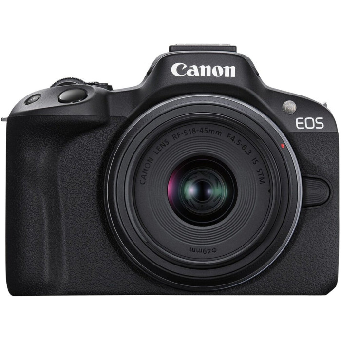 Бездзеркальний фотоапарат Canon EOS R50 kit RF-S 18-45mm IS STM Black (5811C033)