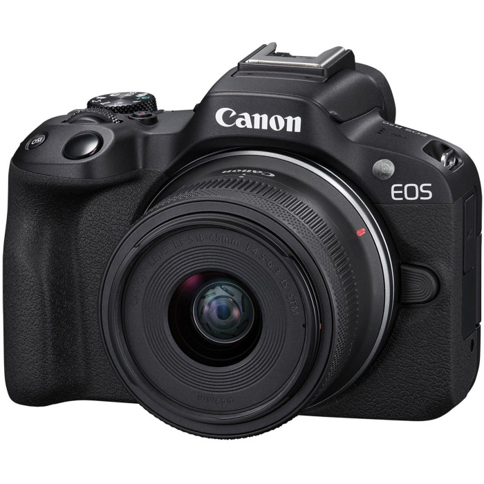 Бездзеркальний фотоапарат Canon EOS R50 kit RF-S 18-45mm IS STM Black (5811C033)