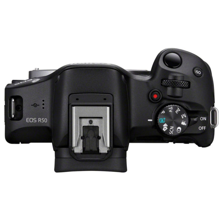 Бездзеркальний фотоапарат Canon EOS R50 kit RF-S 18-45mm IS STM Black (5811C033)