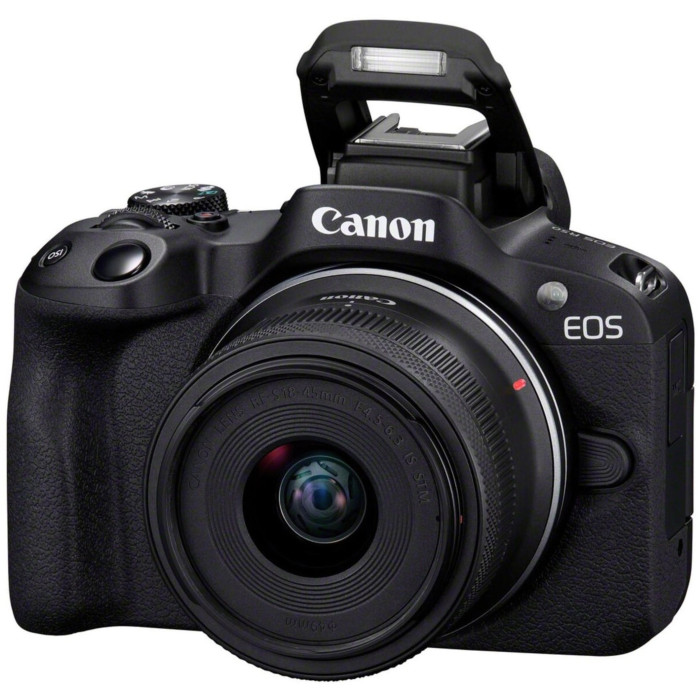Бездзеркальний фотоапарат Canon EOS R50 kit RF-S 18-45mm IS STM Black (5811C033)