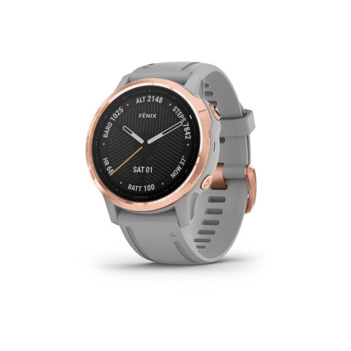 Garmin Fenix 6S Sapphire Rose Gold-tone with Powder Gray Band (010-02159-20)