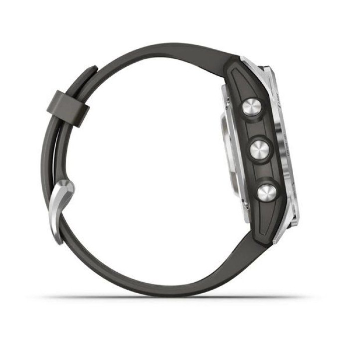 Garmin Fenix 7S Pro Solar Silver w. Graphite Band (010-02776-00/01)