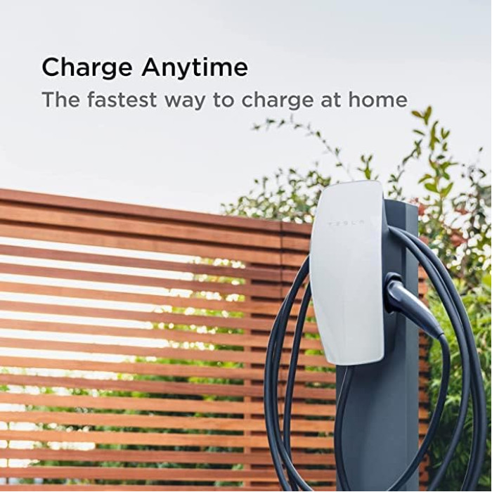 Зарядна станція для електромобіля Tesla - Wall Connector Hardwired Electric Vehicle (EV) Charger up to 48A - 24' - White (1457768-02-H)