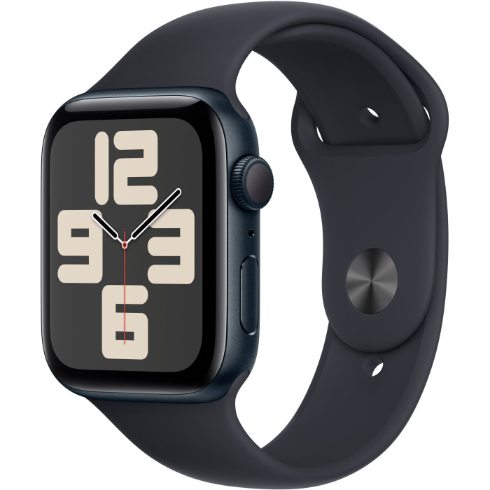 Apple Watch SE 2 GPS 44mm Midnight Aluminium Case with Midnight Sport Band M/L (MRE93)