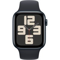 Apple Watch SE 2 GPS 44mm Midnight Aluminium Case with Midnight Sport Band S/M (MRE73)