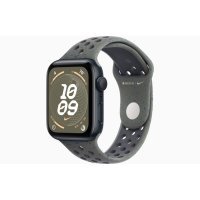 Apple Watch SE 2 GPS 44mm Midnight Aluminum Case with Cargo Khaki Nike Sport Band - SM (MRTX3 + MUVC3)