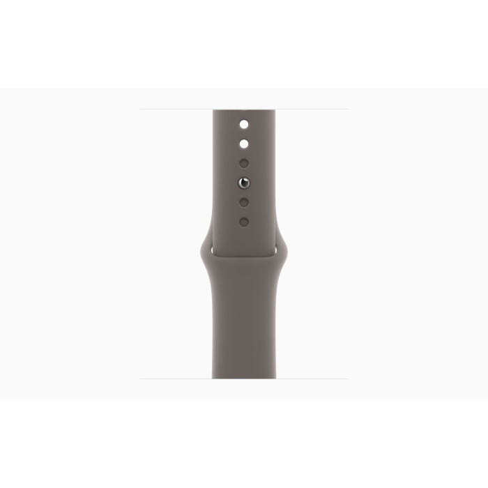 Apple Watch SE 2 GPS 40mm Midnight Aluminum Case with Clay Sport Band - SM (MRTR3 + MT373)
