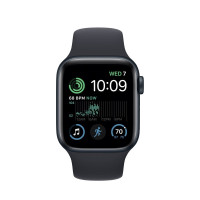 Apple Watch SE 2 GPS + Cellular 40mm Midnight Aluminum Case w. Midnight S. Band - M/L (MNTN3/MRGC3/MRG93)