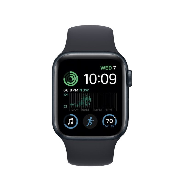 Apple Watch SE 2 GPS + Cellular 40mm Midnight Aluminum Case w. Midnight S. Band - M/L (MNTN3/MRGC3/MRG93)