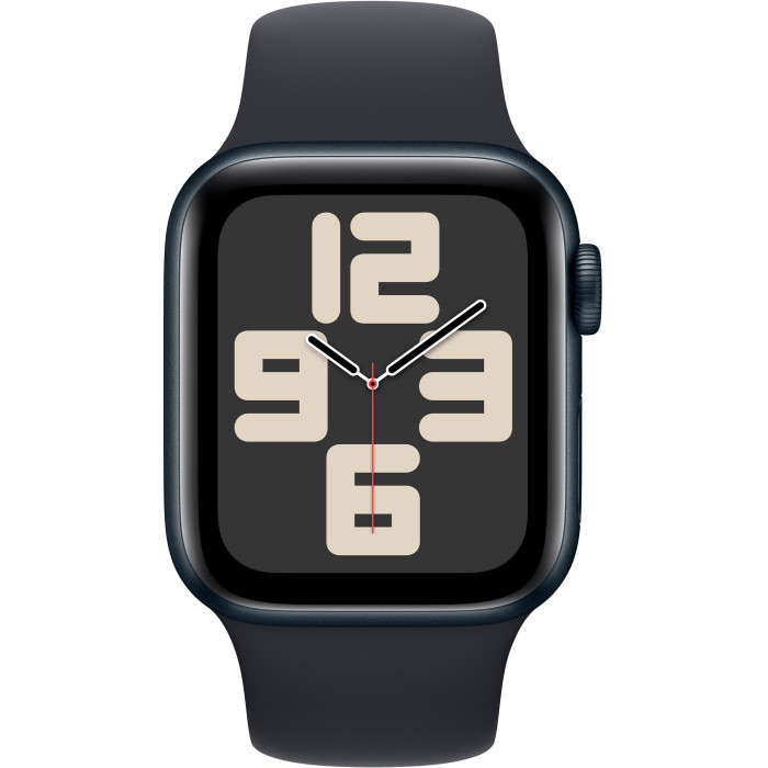 Apple Watch SE 2 GPS 40mm Midnight Aluminium Case with Midnight Sport Band S/M (MR9X3)