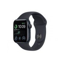 Apple Watch SE 2 GPS 44mm Midnight Aluminum Case w. Midnight S. Band - SM (MNTF3)