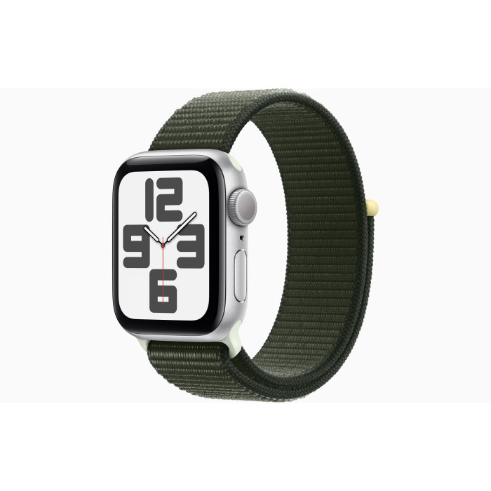 Apple Watch SE 2 GPS 40mm Silver  Aluminum Case w. Cypress Sport Loop (MRTT3 + MT573)