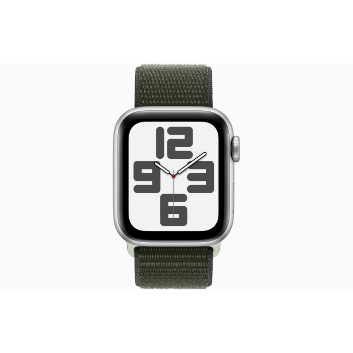 Apple Watch SE 2 GPS 40mm Silver  Aluminum Case w. Cypress Sport Loop (MRTT3 + MT573)