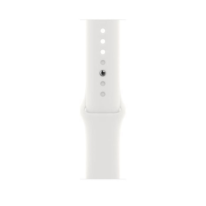 Смарт-годинник Apple Watch SE 2 GPS 44mm Silver Aluminum Case with White Sport Band - S/M (MNTH3)
