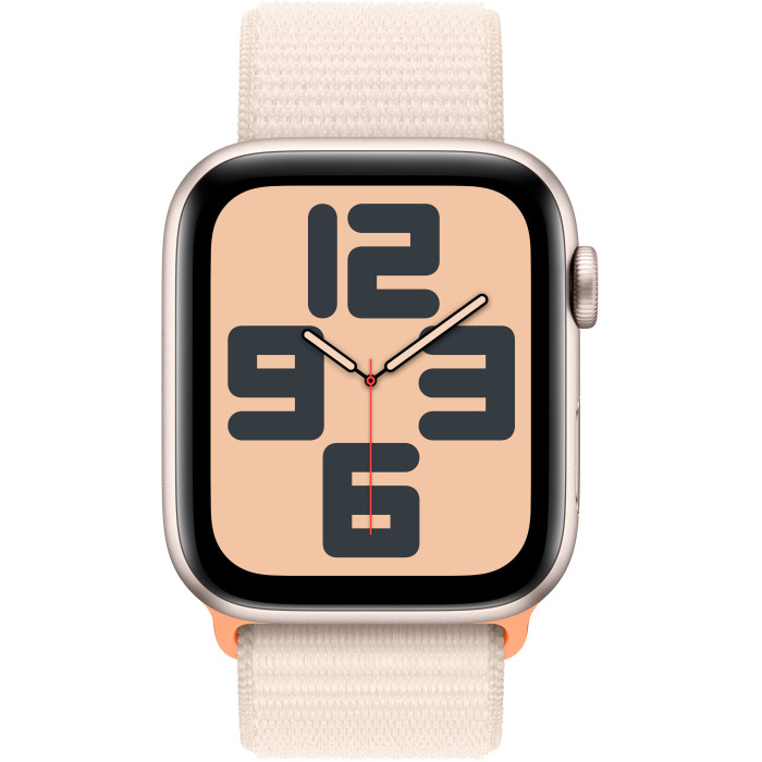 Apple Watch SE 2 GPS 44mm Starlight Aluminium Case with Starlight Sport Loop (MRE63)