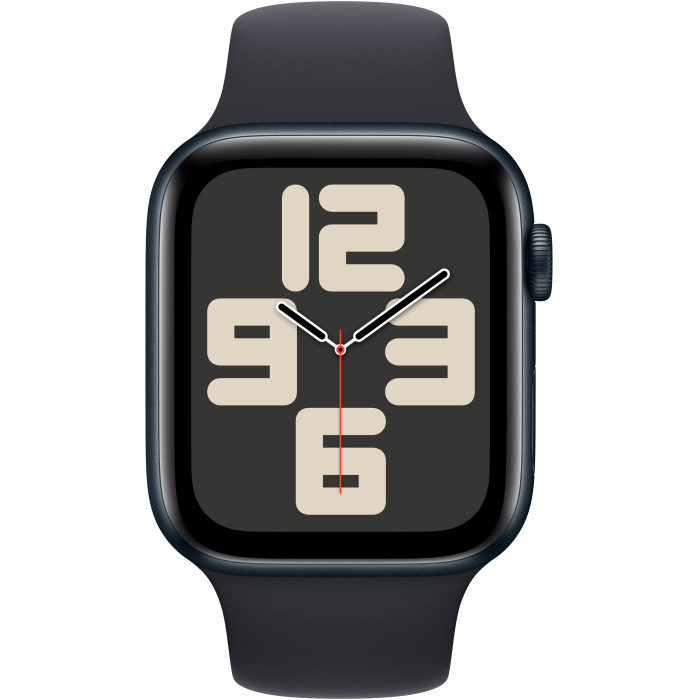 Apple Watch SE 2 GPS 44mm Midnight Aluminium Case with Midnight Sport Band S/M (MRE73)