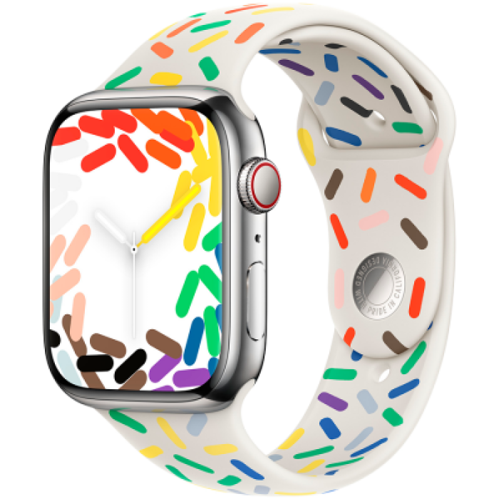 Ремінець Apple Pride Edition Sport Band для Watch 44/45mm - S/M (MRTN3)