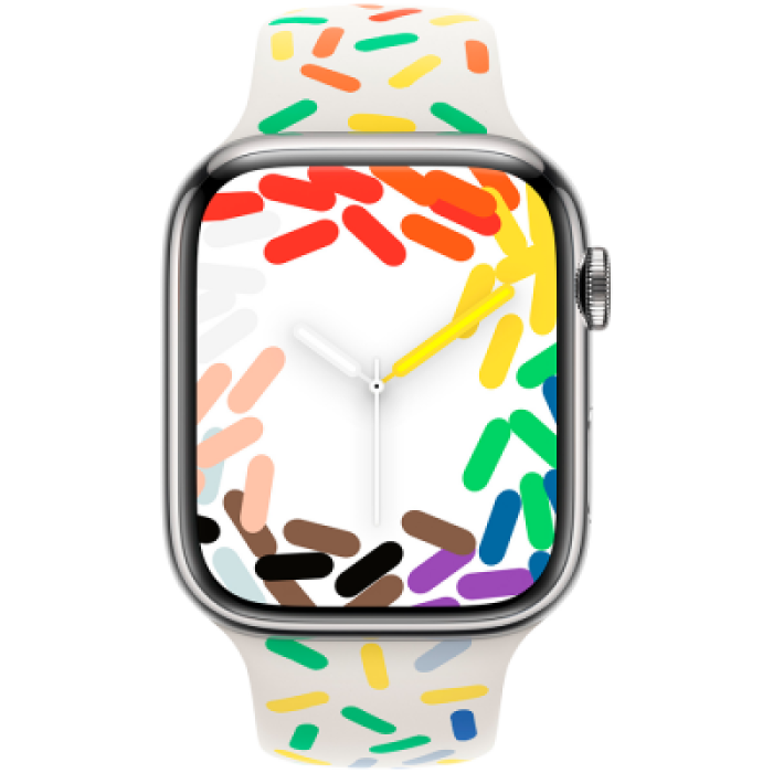 Ремінець Apple Pride Edition Sport Band для Watch 44/45mm - S/M (MRTN3)