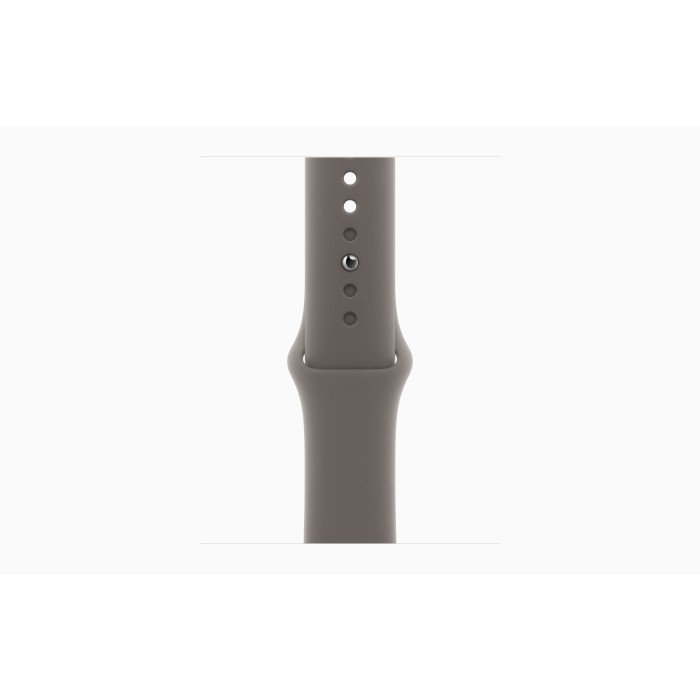 Apple Watch SE 2 GPS 40mm Midnight Aluminum Case with Clay Sport Band - SM (MRTR3 + MT373)