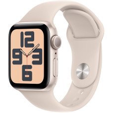 Apple Watch SE 2 GPS 40mm Starlight Aluminium Case with Starlight Sport Band ML (MR9V3)