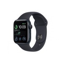 Apple Watch SE 2 GPS 44mm Midnight Aluminum Case w. Midnight S. Band - SM (MNTF3)