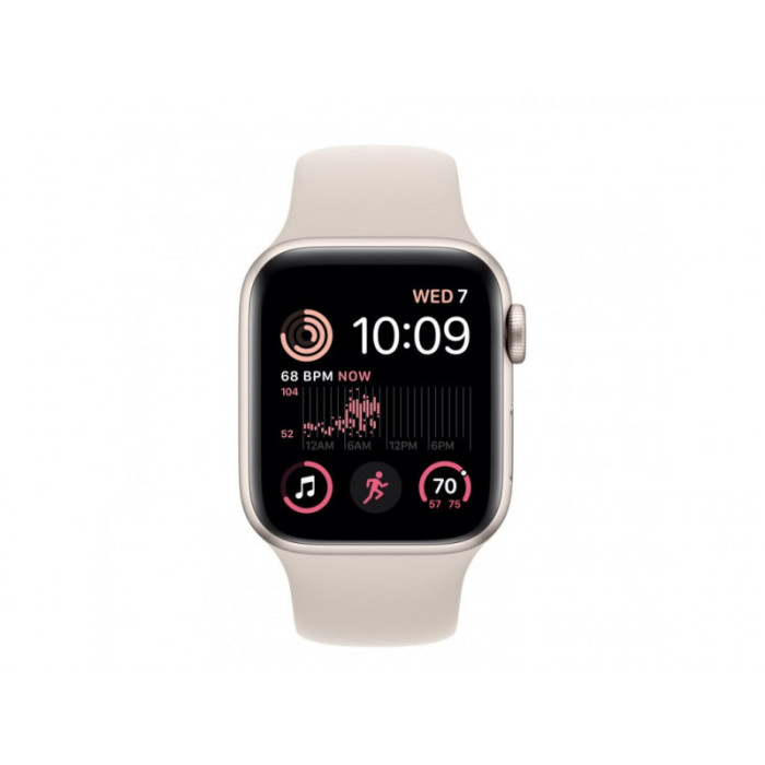 Apple Watch SE 2 GPS 40mm Starlight Aluminum Case w. Starlight S. Band - M/L (MNT63)