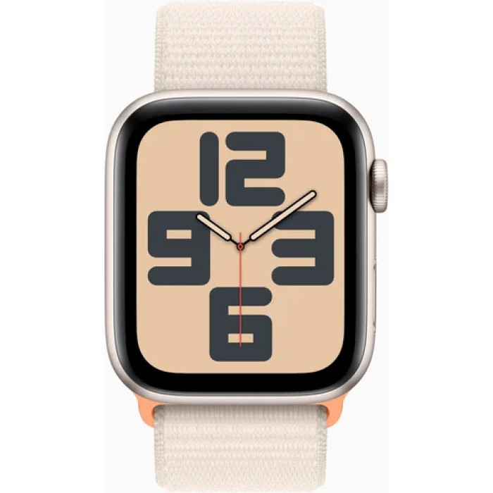 Apple Watch SE 2 GPS + Cellular 44mm Starlight Aluminum Case w. Starlight Sport Loop (MRH13/MRH23)