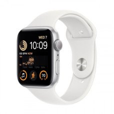 Смарт-годинник Apple Watch SE 2 GPS 44mm Silver Aluminum Case with White Sport Band - M/L (MNTJ3)