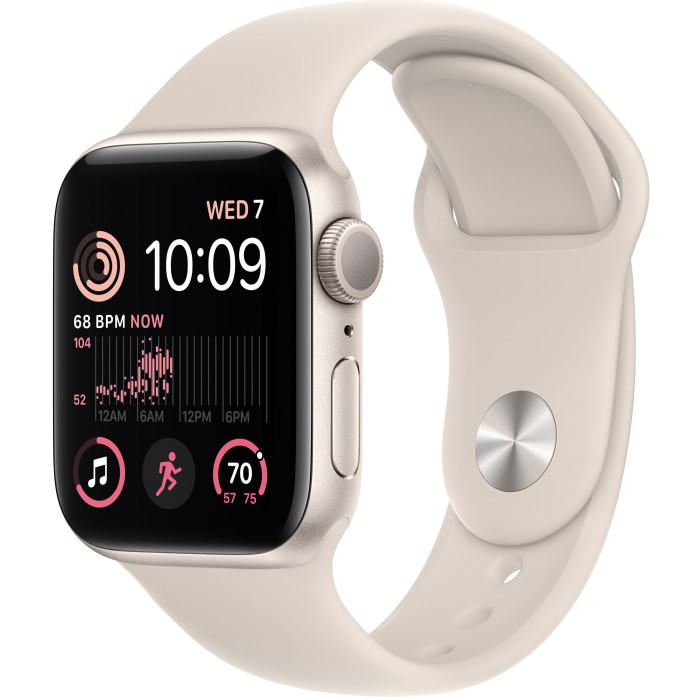 Смарт-годинник Apple Watch SE 2 GPS 40mm Starlight Aluminum Case with Starlight Sport Band (MNJP3)