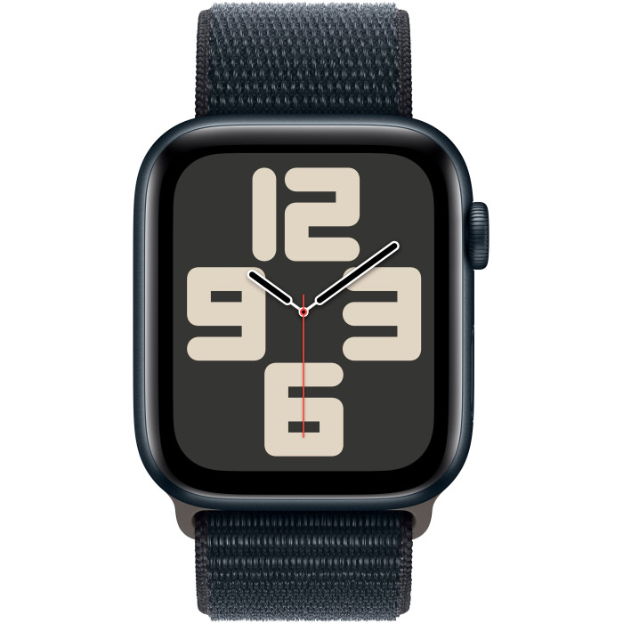 Apple Watch SE 2 GPS 44mm Midnight Aluminium Case with Midnight Sport Loop (MREA3)
