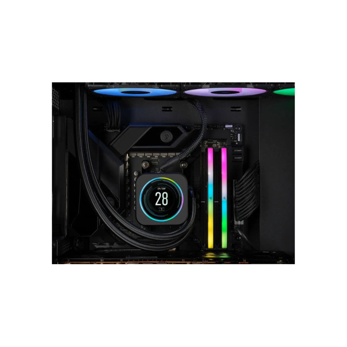 Пам'ять для настільних комп'ютерів Corsair 32 GB (2x16GB) DDR5 6000 MHz Vengeance RGB (CMH32GX5M2B6000C40)