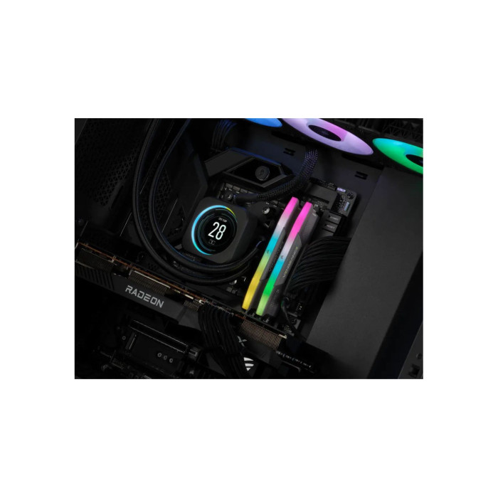 Пам'ять для настільних комп'ютерів Corsair 32 GB (2x16GB) DDR5 6000 MHz Vengeance RGB (CMH32GX5M2B6000C40)