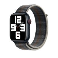 Apple Watch SE 2 GPS 44mm Midnight Aluminum Case with Midnight Sport Loop  (MNLC3 + MPLA3)