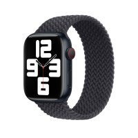 Apple Watch SE 2 GPS 44mm Midnight Aluminum Case w. Midnight Braided Solo Loop (MNLC3 + MPD33)