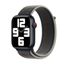 Apple Watch SE 2 GPS 44mm Midnight Aluminum Case with Midnight Sport Loop  (MNLC3 + MPLA3)